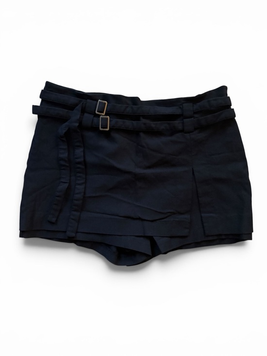 Forever 21 Pants - Tailored Black Wrap Skort Shorts with Double Belt